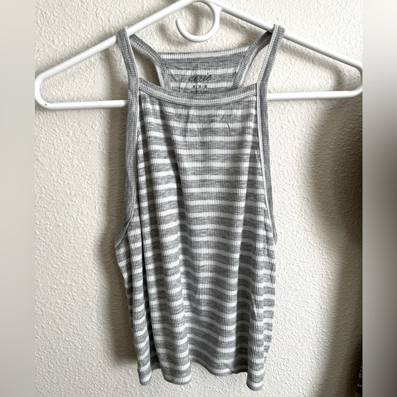 Gray and White Striped Tank Top - Picture 2 of 2
